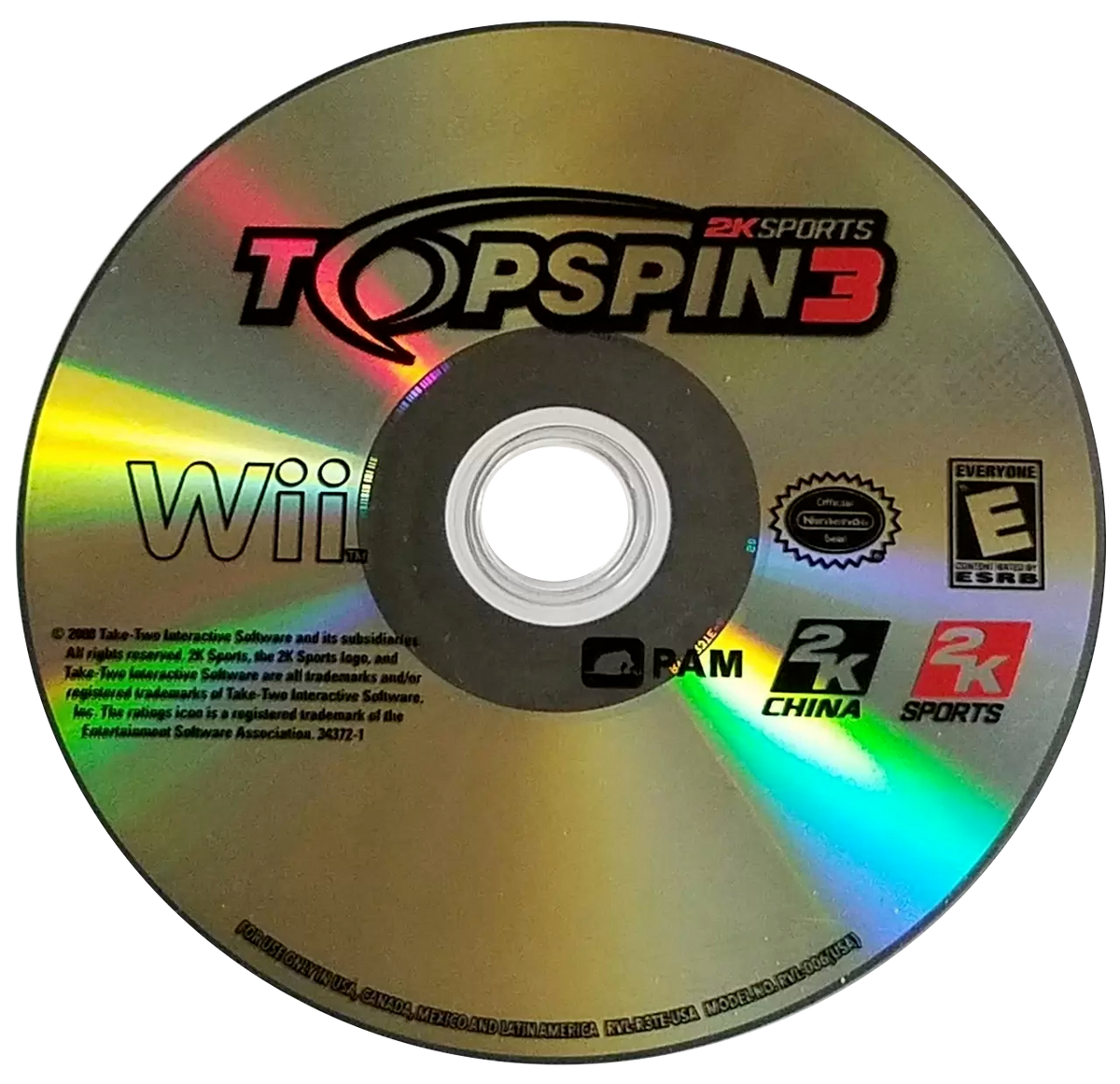 Top Spin 3 | Nintendo Wii | disc