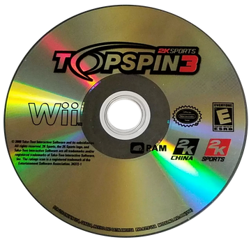 
Top Spin 3 | Nintendo Wii | disc