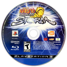 
Naruto: Ultimate Ninja Storm PS3 disc