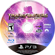 Transformers: Rise of the Dark Spark PS3 disc