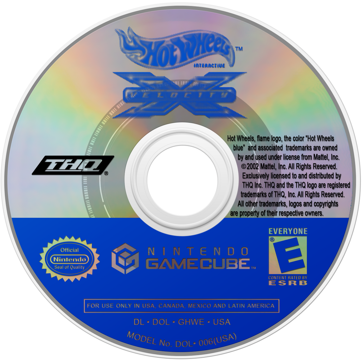 
Hot Wheels: Velocity X | Nintendo GameCube | game disc | DL-DOL-GHWE-USA