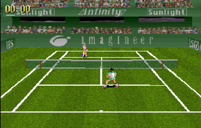 
Virtual Open Tennis | SEGA Saturn | gameplay screenshot 1