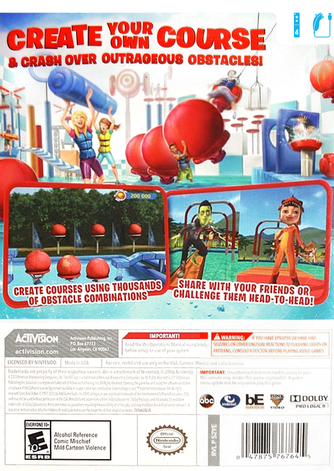 
Wipeout: Create & Crash | Nintendo Wii | back cover