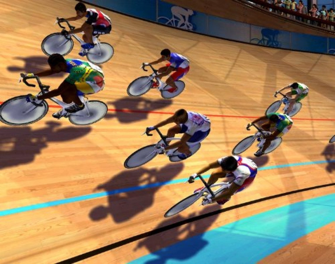 
World Championship Athletics | Nintendo Wii | gameplay screenshot | track cycling race | final Shopify CDN pixel reviewed