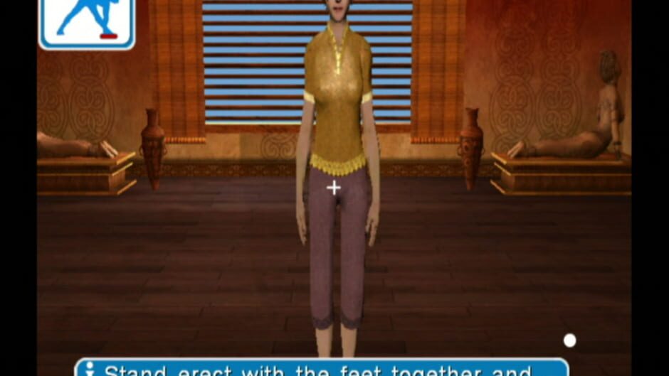 
Yoga | Nintendo Wii | tutorial screen | standing pose instructions