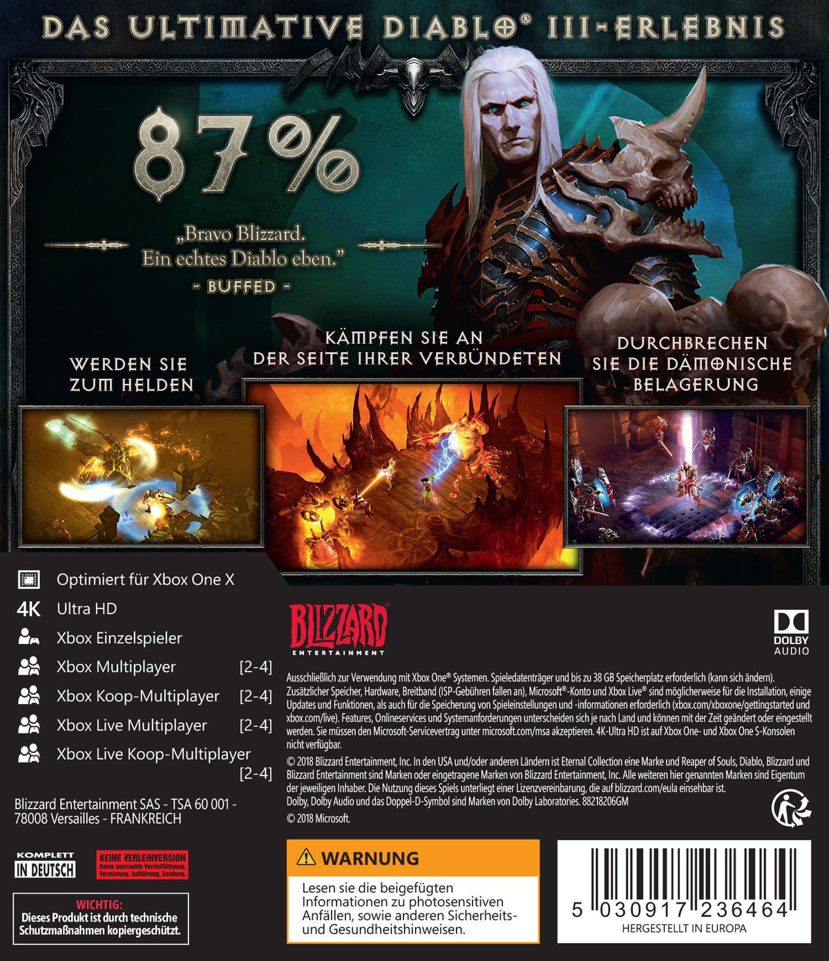 
Diablo III: Eternal Collection | Xbox One | supplemental product media | Region: North America | amazon-4e040b3c5a6a | Source: Amazon