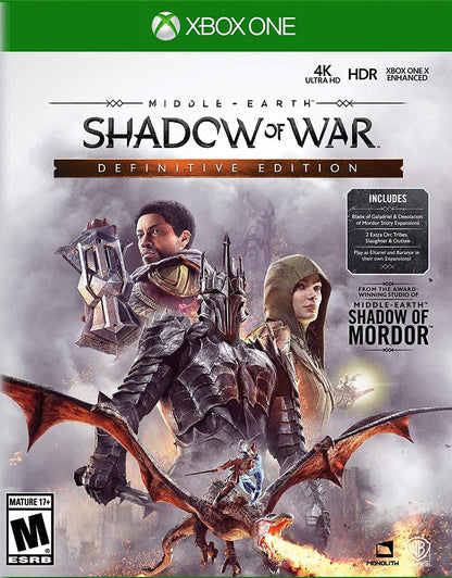 
Middle-earth: Shadow of War - Definitive Edition | PlayStation 4 | supplemental product media | Region: North America | amazon-834ce43e4cef | Source: Amazon