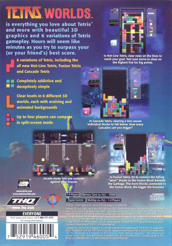 Tetris Worlds | PlayStation 2 | back cover | region=North America | source-country=Canada,United States | zypher-v2 | moby-5e068145d938 | Data by MobyGames.com