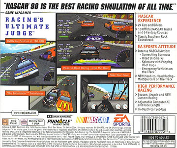 NASCAR 98 | PlayStation | back cover | region=North America | source-country=Canada,United States | zypher-v2 | moby-5d1e402dab9a | Data by MobyGames.com
