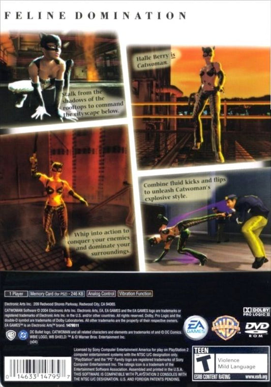 
Catwoman | PlayStation 2 | back cover | Data by MobyGames.com