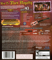 Guitar Hero: Aerosmith | PlayStation 3 | back cover | region=North America | source-country=Canada,Mexico,United States | zypher-v2 | moby-d49553be7302 | Data by MobyGames.com
