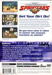 
World of Outlaws: Sprint Car Racing 2002 | PlayStation 2 | back cover | Region: North America | source-country=Canada,United States | Data by MobyGames.com