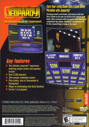 
Jeopardy! | PlayStation 2 | back cover | Region: North America | source-country=Canada,United States | Data by MobyGames.com
