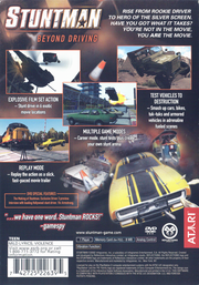 Stuntman | PlayStation 2 | back cover | region=North America | source-country=United States | zypher-v2 | moby-867104cb055c | Data by MobyGames.com