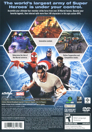 
Marvel Ultimate Alliance | PlayStation 2 | back cover | Data by MobyGames.com