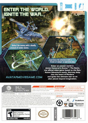 James Cameron's Avatar: The Game | Wii | back cover | region=North America | source-country=United States | zypher-v2 | moby-e591da355949 | Data by MobyGames.com