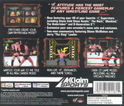 
WWF Attitude | PlayStation | back cover | Region: North America | source-country=United States | Data by MobyGames.com