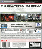 Tom Clancy's Splinter Cell: Blacklist | PlayStation 3 | back cover | region=North America | source-country=United States | zypher-v2 | moby-22dce8fa94b6 | Data by MobyGames.com