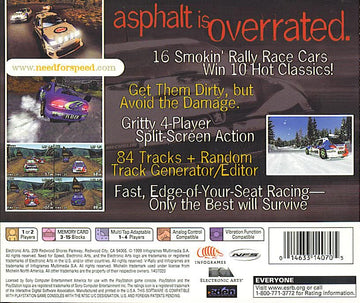 Need for Speed: V-Rally 2 | PlayStation | back cover | region=North America | source-country=Canada,United States | zypher-v2 | moby-6bf335fd0abe | Data by MobyGames.com