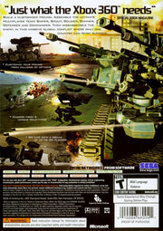Chromehounds | Xbox 360 | back cover | region=North America | source-country=United States | zypher-v2 | moby-7040afb6e680 | Data by MobyGames.com