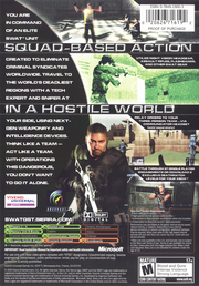 
SWAT: Global Strike Team | Xbox | back cover | Region: North America | source-country=United States | Data by MobyGames.com