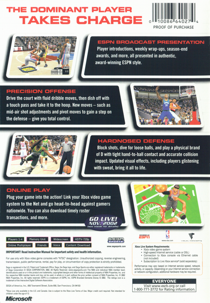 NBA 2K3 | Xbox | back cover | region=North America | source-country=Canada,United States | zypher-v2 | moby-13df61774d3f | Data by MobyGames.com