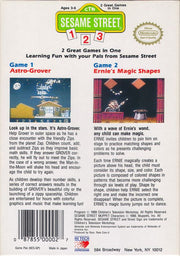 
Sesame Street 1 2 3 | NES | back cover | Data by MobyGames.com
