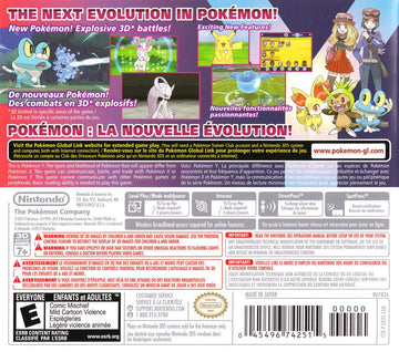 
Pokémon Y | Nintendo 3DS | back cover | Data by MobyGames.com