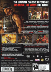 
50 Cent: Bulletproof | PlayStation 2 | back cover | Data by MobyGames.com