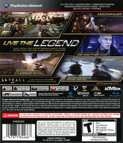 
007: Legends | PlayStation 3 | back cover | Data by MobyGames.com