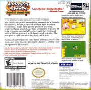 Harvest Moon: Friends of Mineral Town | Game Boy Advance | back cover | region=North America | source-country=United States | zypher-v2 | moby-abcf405ec196 | Data by MobyGames.com