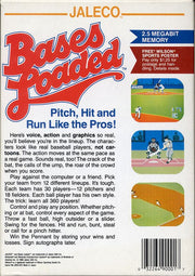 
Bases Loaded | NES | back cover | Data by MobyGames.com