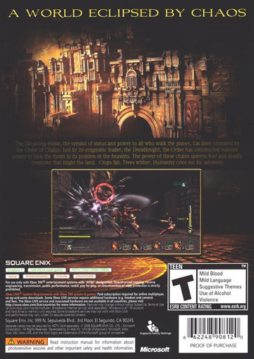 Infinite Undiscovery | Xbox 360 | back cover | region=North America | source-country=Canada,United States | zypher-v2 | moby-a2b490741be1 | Data by MobyGames.com