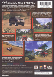 
4x4 Evo 2 | Xbox | back cover | Data by MobyGames.com