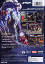 
X-Men: Next Dimension | Xbox | back cover | Region: North America | source-country=Canada,United States | Data by MobyGames.com