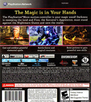 Sorcery | PlayStation 3 | back cover | region=North America | source-country=United States | zypher-v2 | moby-d4ad7478fe0f | Data by MobyGames.com