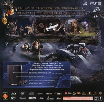 LEGO The Hobbit | PlayStation 3 | back cover | region=North America | source-country=Canada | zypher-v2 | moby-605fe7f2439f | Data by MobyGames.com
