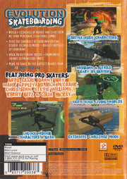 
Evolution Skateboarding | PlayStation 2 | back cover | Data by MobyGames.com
