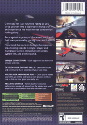 
Power Drome | Xbox | back cover | Data by MobyGames.com