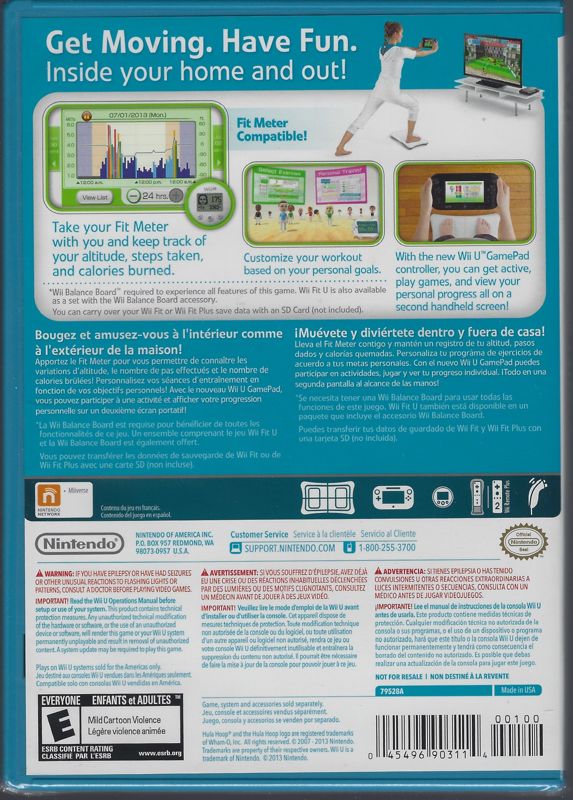 
Wii Fit U | Wii U | back cover | Data by MobyGames.com