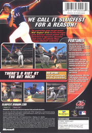 
MLB SlugFest 20-03 | Xbox | back cover | Data by MobyGames.com