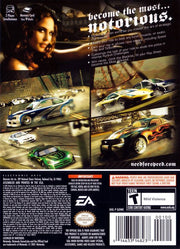 
Need for Speed: Most Wanted | GameCube | back cover | Data by MobyGames.com