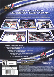 
NHL Hitz Pro | PlayStation 2 | back cover | Region: North America | source-country=Canada,United States | Data by MobyGames.com
