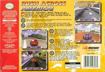 
Rush 2: Extreme Racing USA | Nintendo 64 | back cover | Data by MobyGames.com