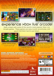 
Xbox Live Arcade Unplugged Volume 1 | Xbox 360 | back cover | Region: North America | source-country=United States | Data by MobyGames.com