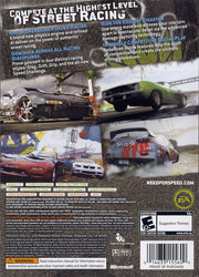 
Need for Speed: ProStreet | Xbox 360 | back cover | Data by MobyGames.com