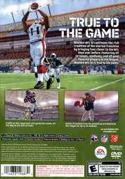 
Madden NFL 12 | PlayStation 2 | back cover | Region: North America | source-country=United States | Data by MobyGames.com