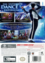 
Michael Jackson: The Experience | Wii | back cover | Region: North America | source-country=United States | Data by MobyGames.com