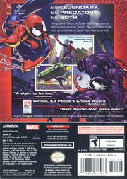 
Ultimate Spider-Man | GameCube | back cover | Data by MobyGames.com