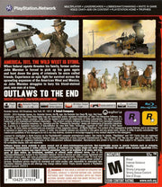 
Red Dead Redemption | PlayStation 3 | back cover | Region: North America | source-country=United States | Data by MobyGames.com